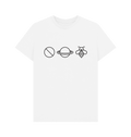 White Printed T-shirt Front