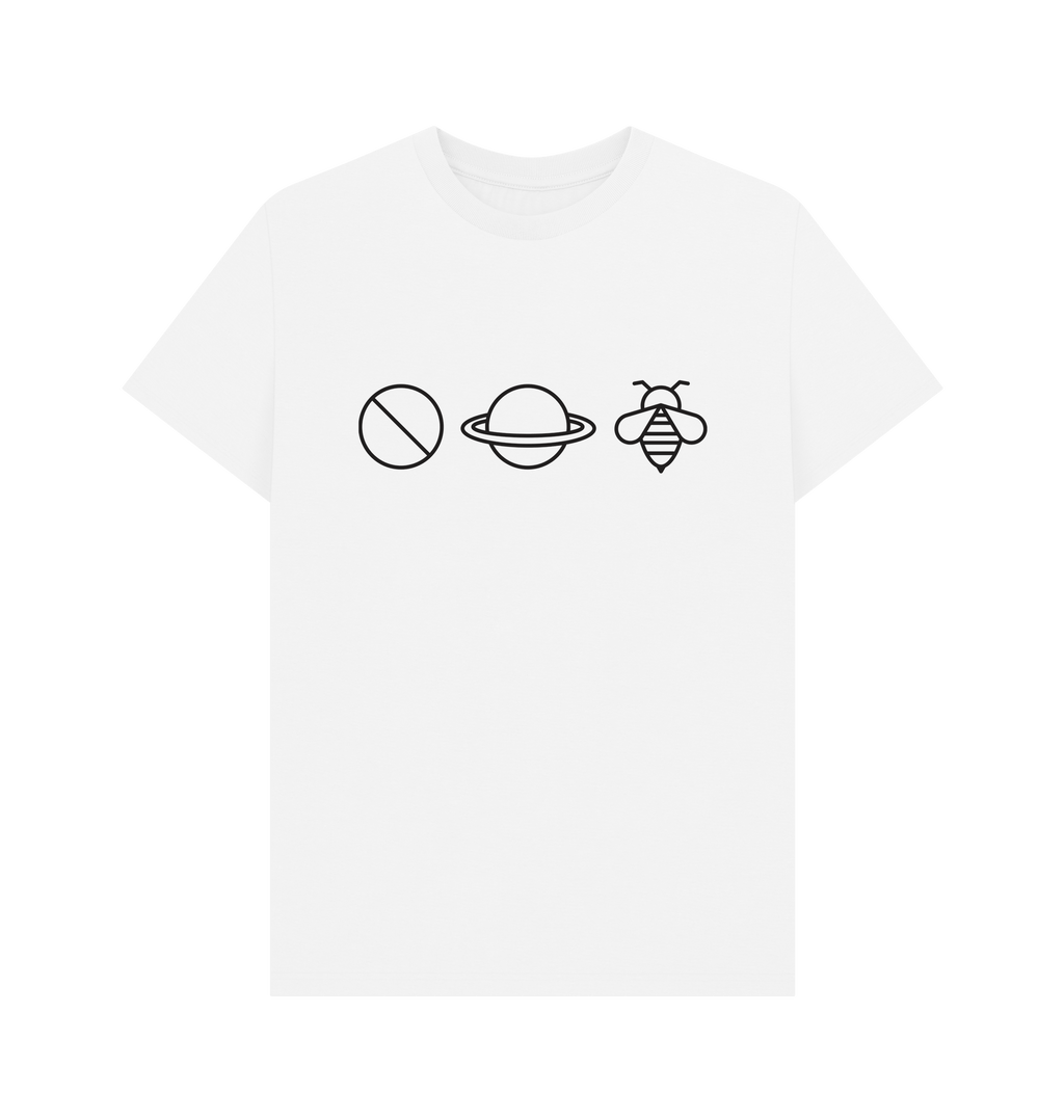White Printed T-shirt Front