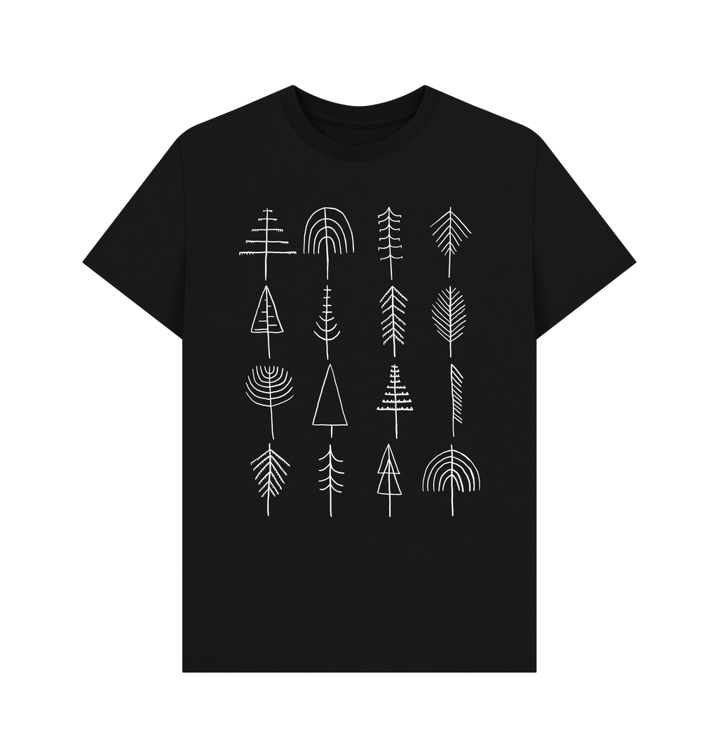 Black Printed T-shirt Front