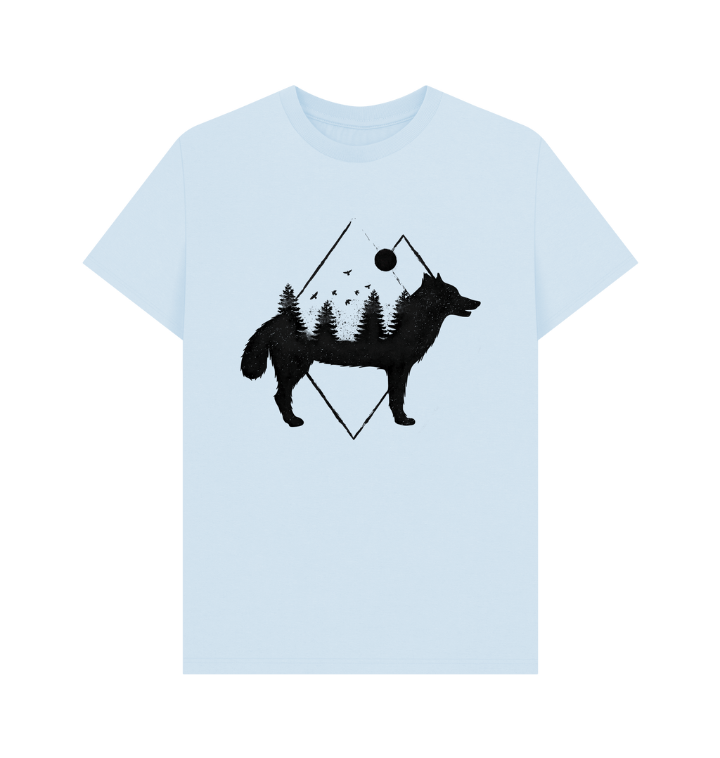 Sky Blue Printed T-shirt Front