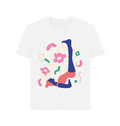 White Printed T-shirt Front