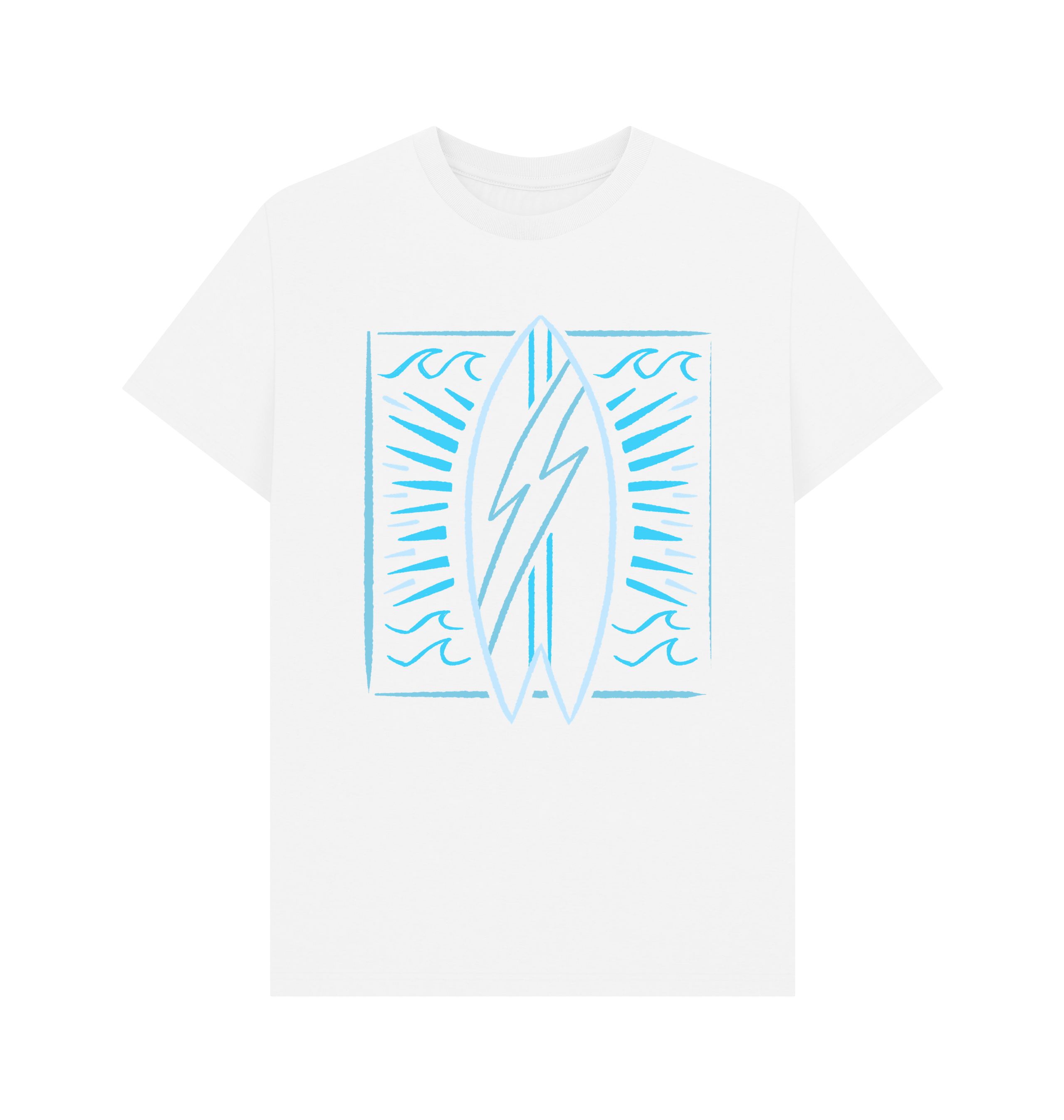 White Printed T-shirt Front