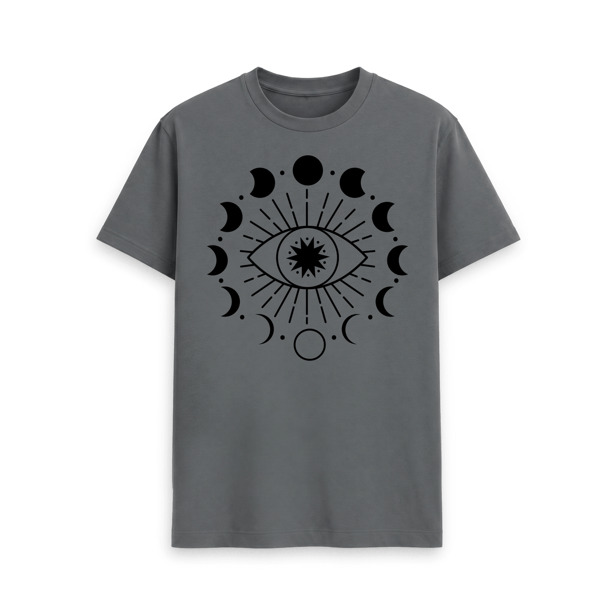 Slate Grey Printed T-shirt Front