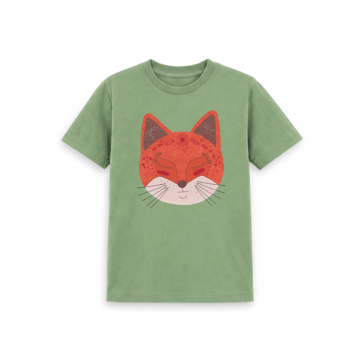 Sage Printed Kids T-Shirt Front