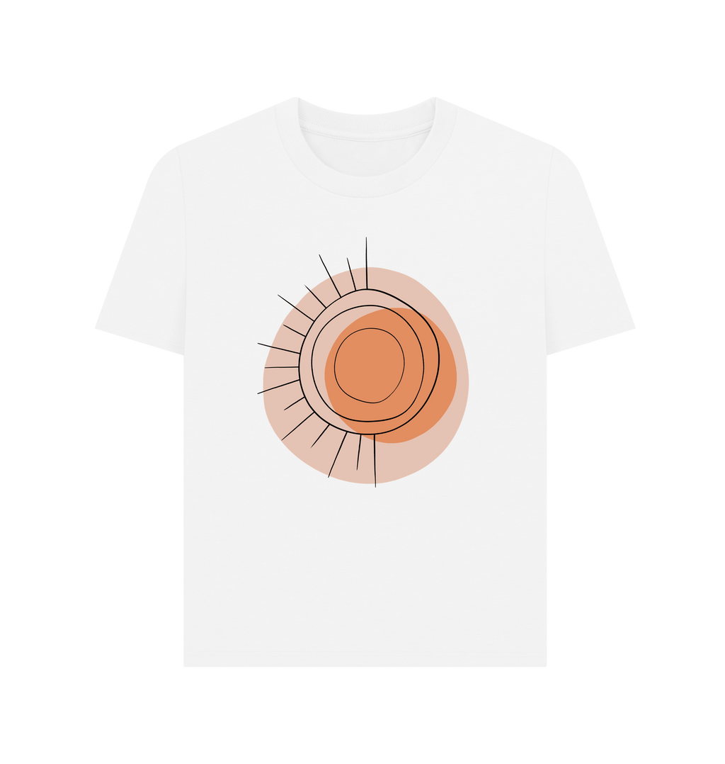 White Printed T-shirt Front