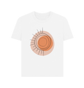 White Printed T-shirt Front