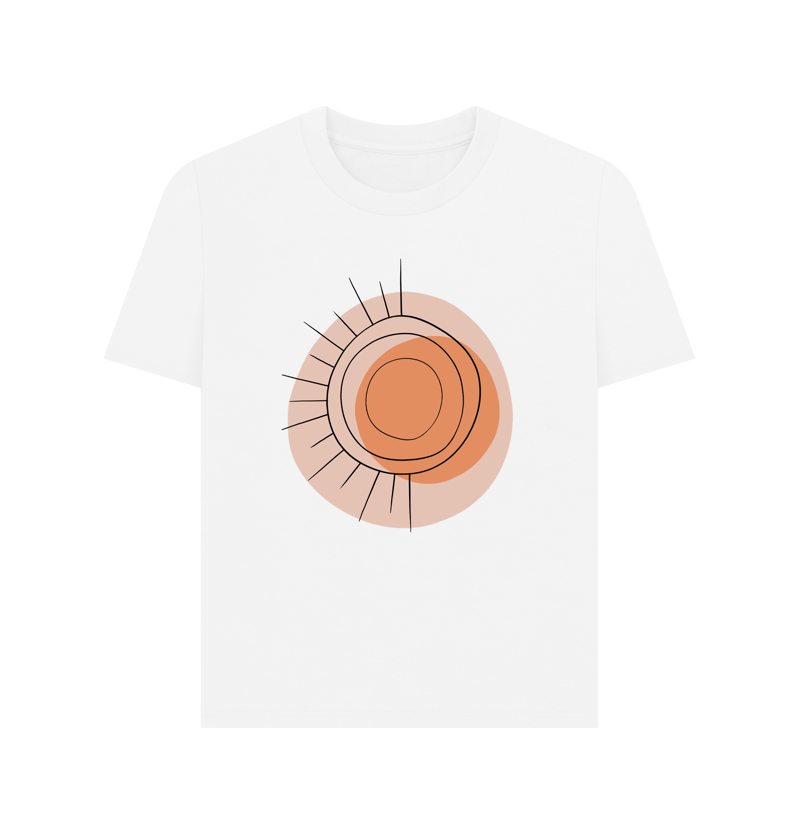 White Printed T-shirt Front