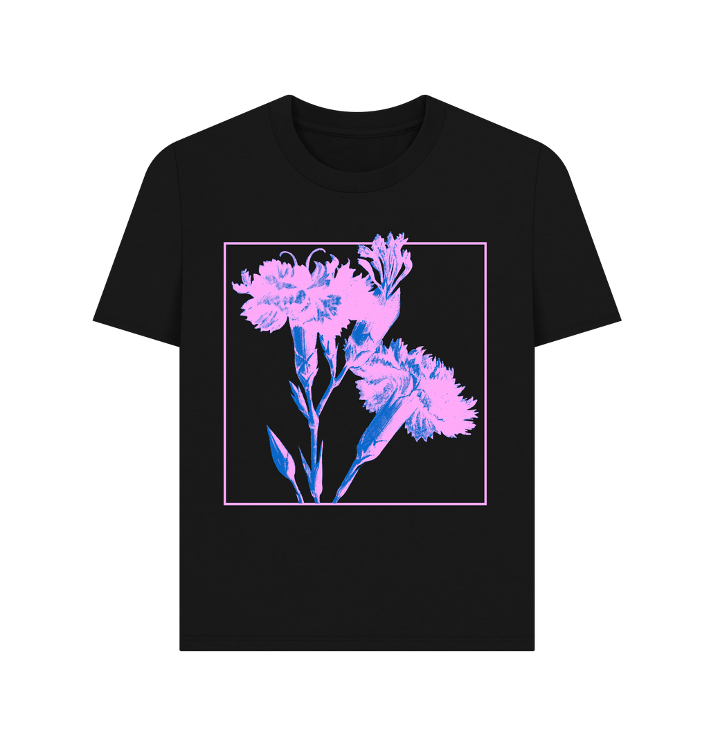 Black Printed T-shirt Front