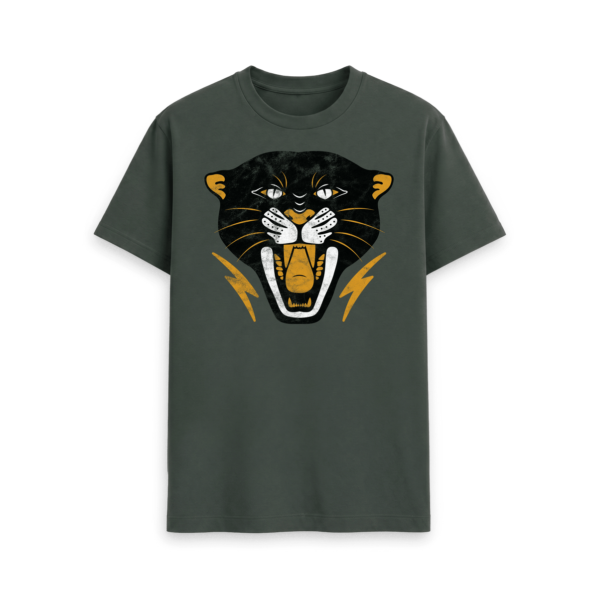 Dark Grey Printed T-shirt Front