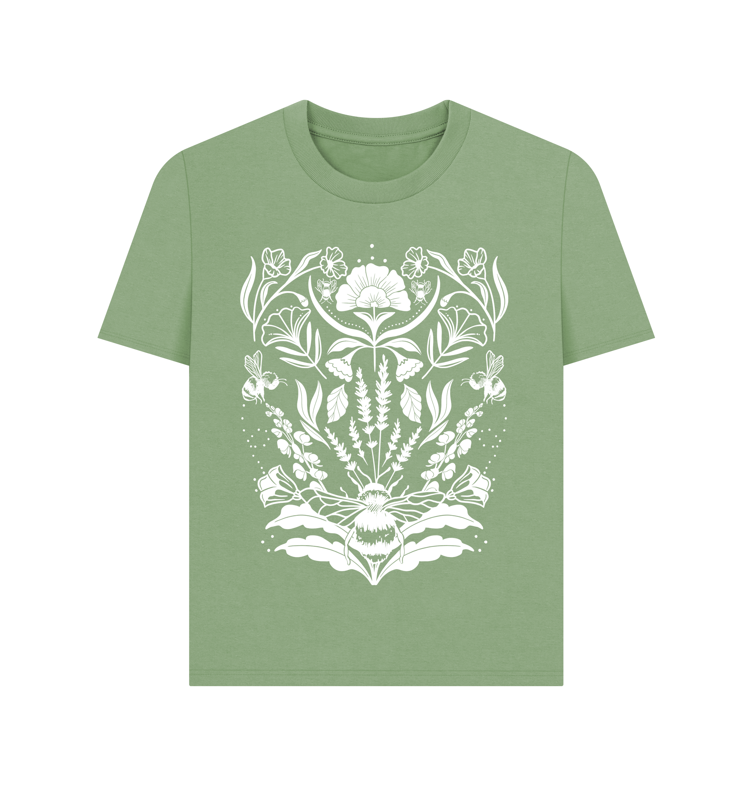 Sage Printed T-shirt Front