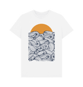 White Printed T-shirt Front