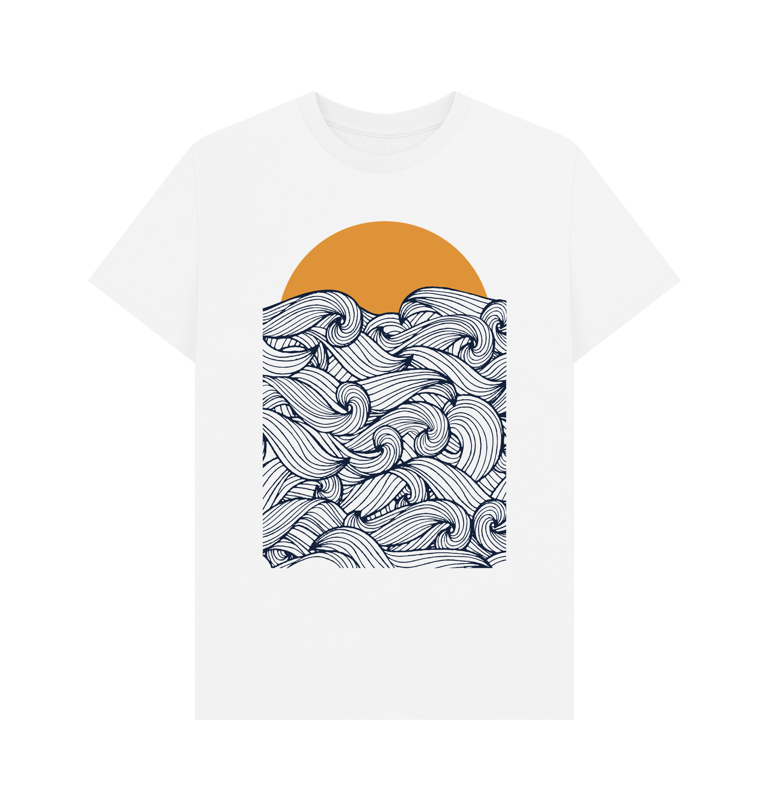 White Printed T-shirt Front