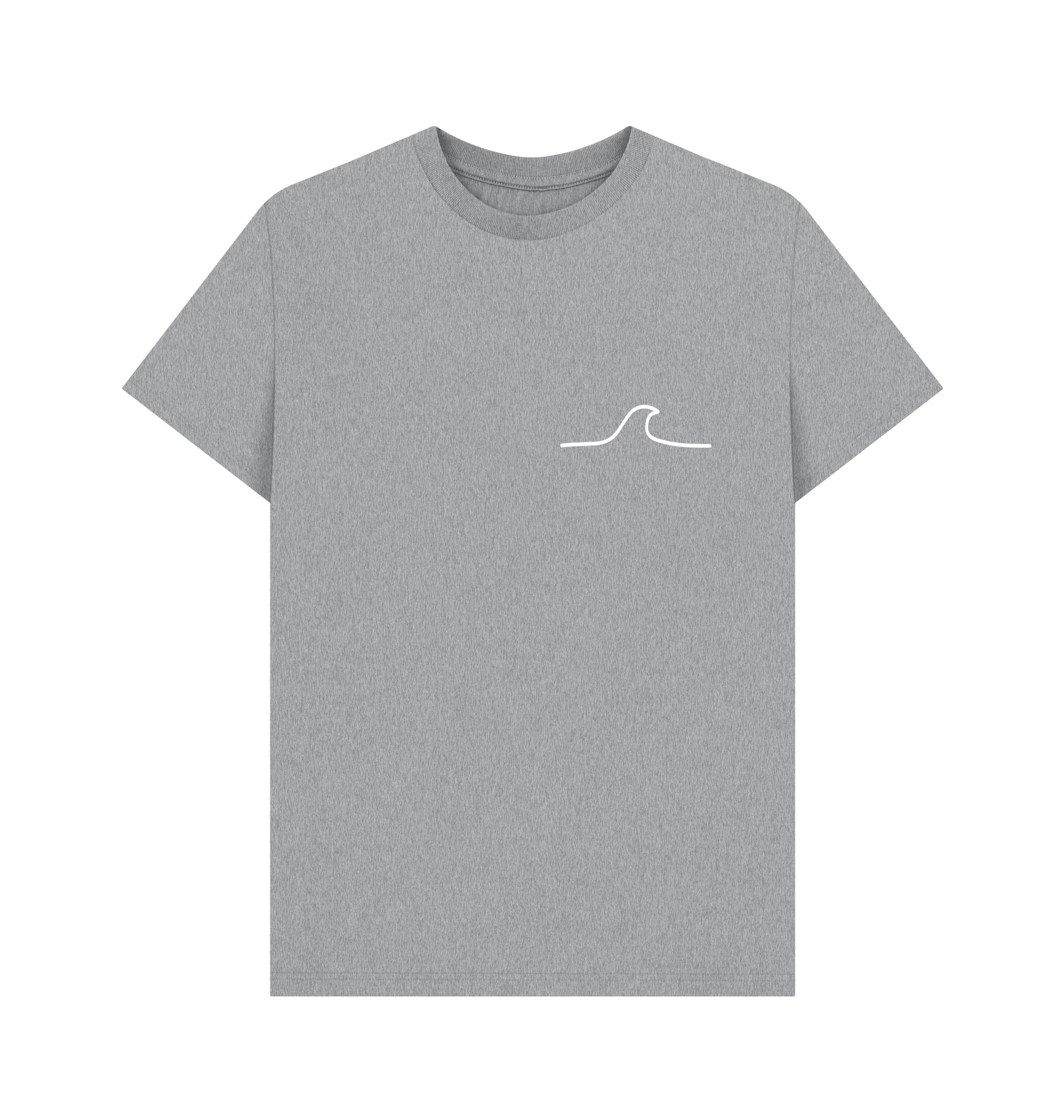 Athletic Grey Printed T-shirt Front