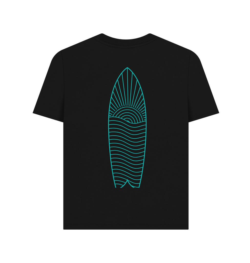Black Printed T-shirt Back