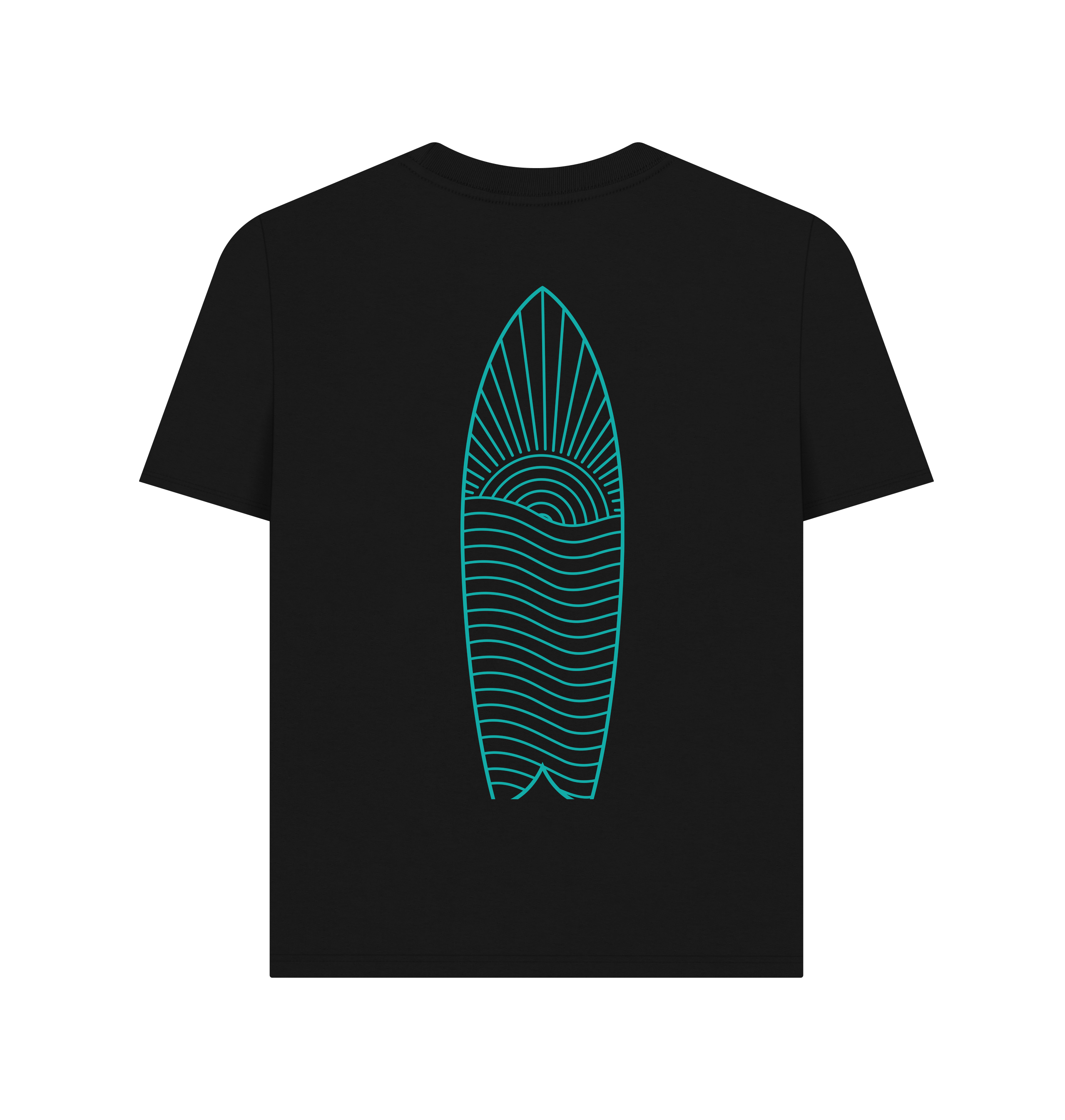Black Printed T-shirt Back