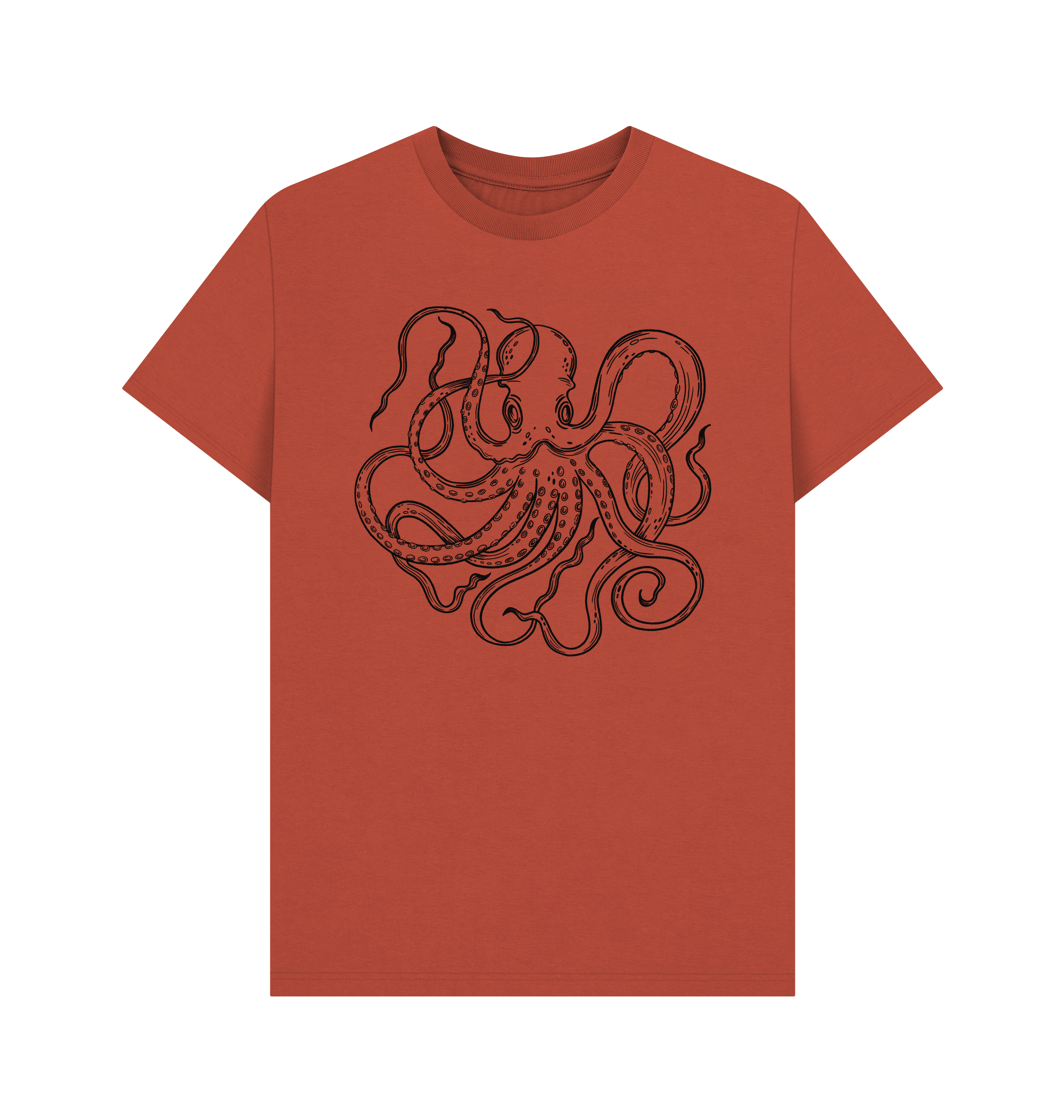 Rust Printed T-shirt Front