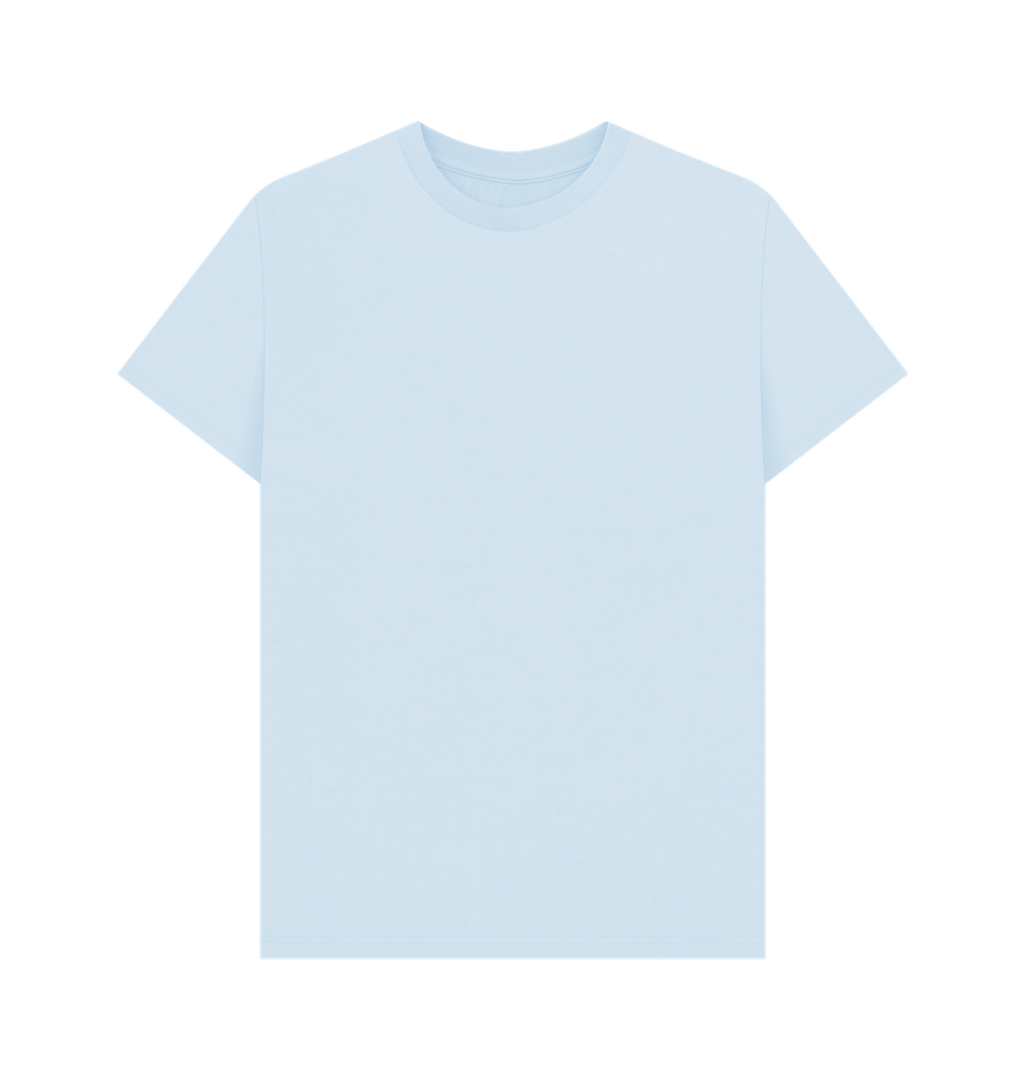 Sky Blue Printed T-shirt Front