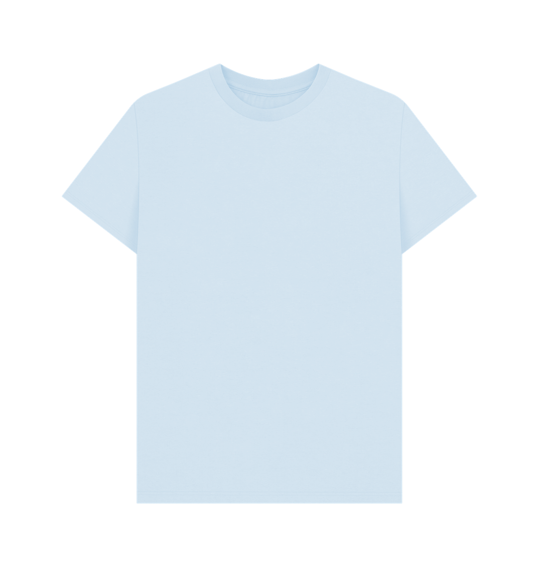 Sky Blue Printed T-shirt Front