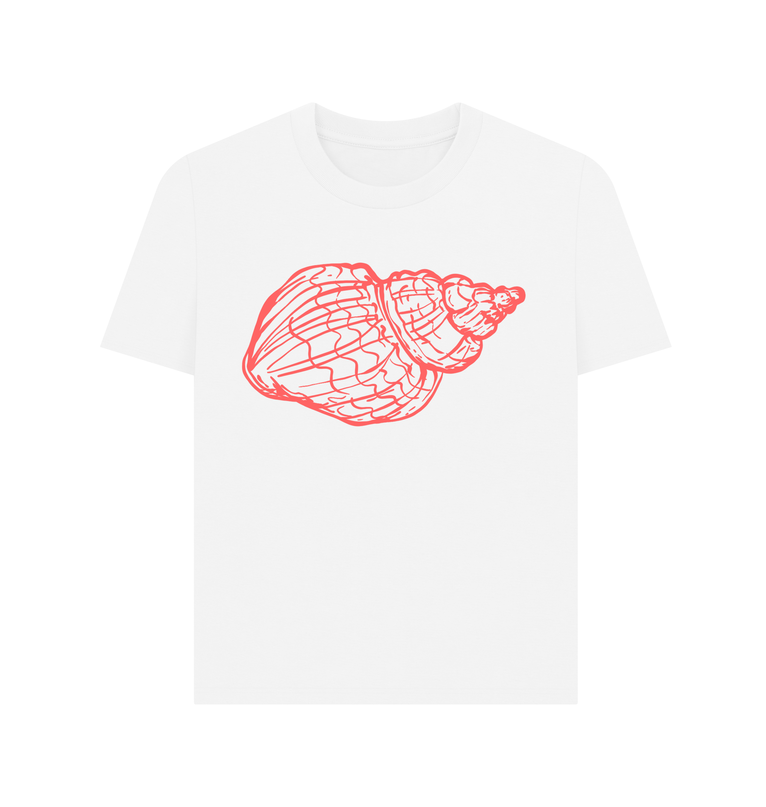 White Printed T-shirt Front