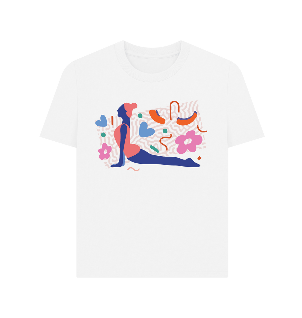 White Printed T-shirt Front