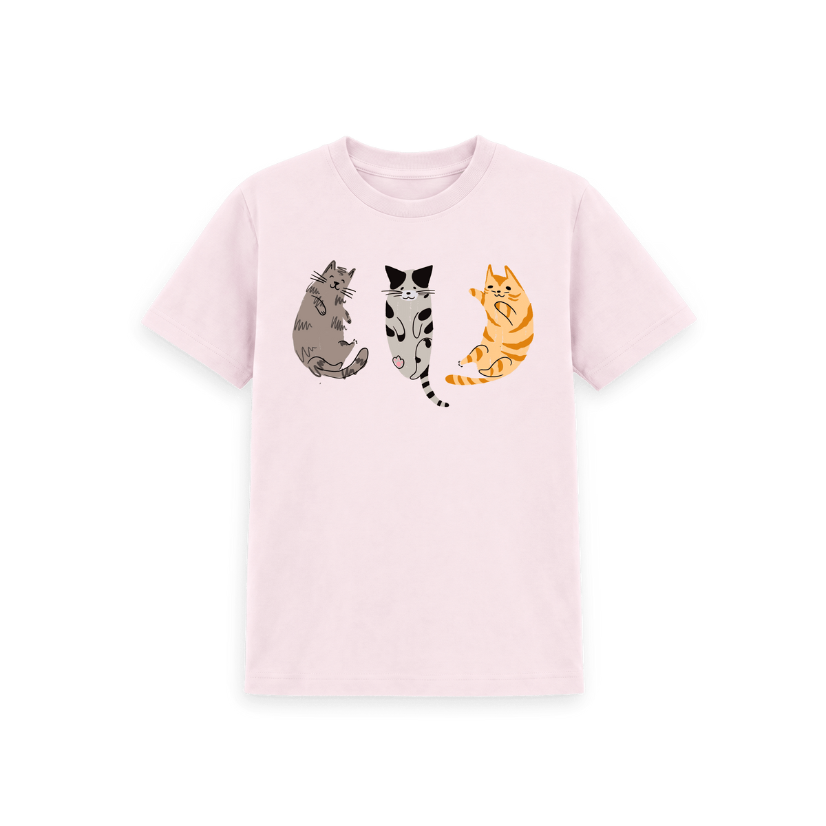 Pink Printed Kids T-Shirt Front