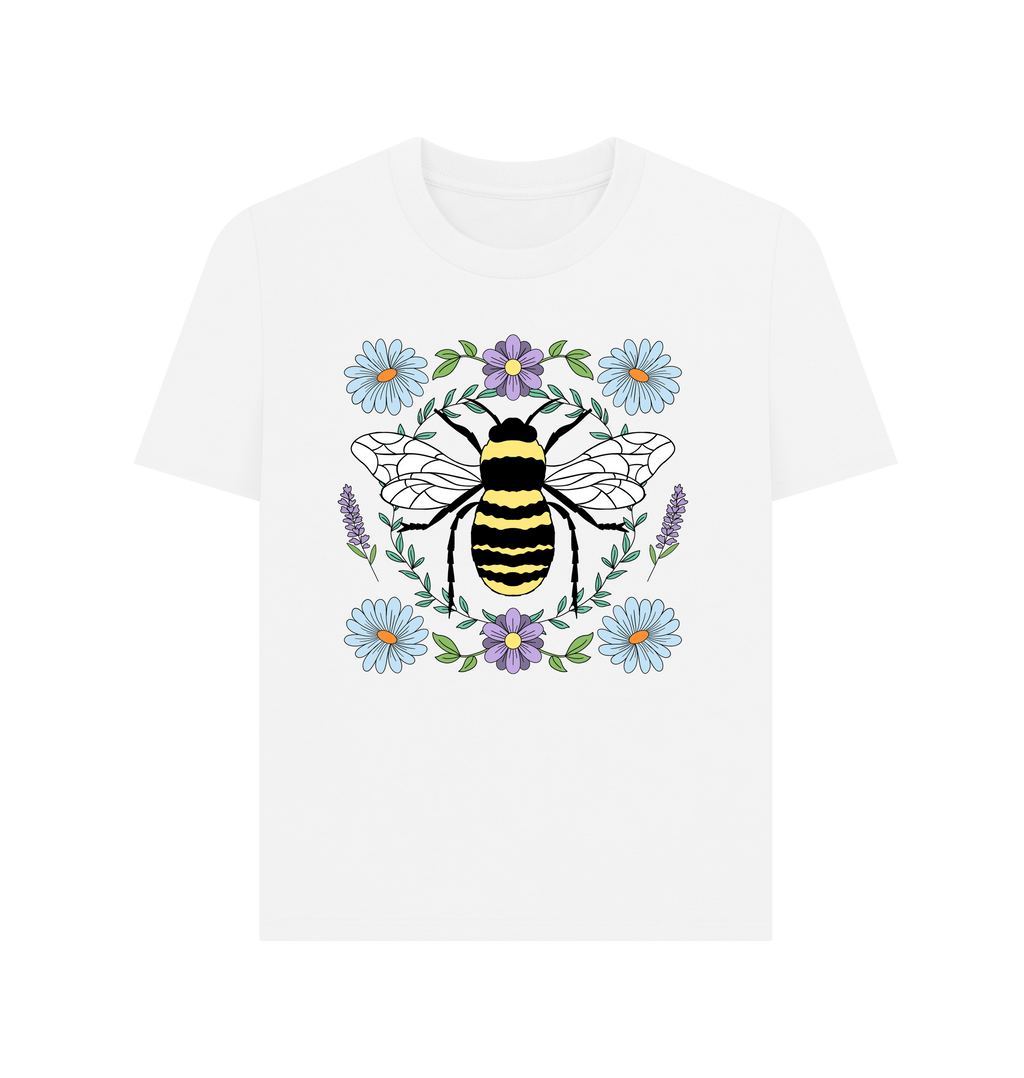 White Printed T-shirt Front
