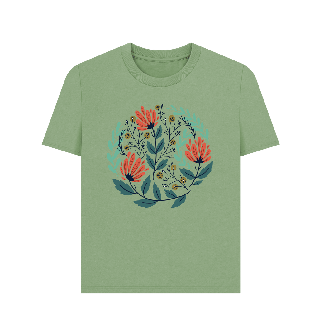 Sage Printed T-shirt Front
