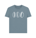 Stone Blue Printed T-shirt Front