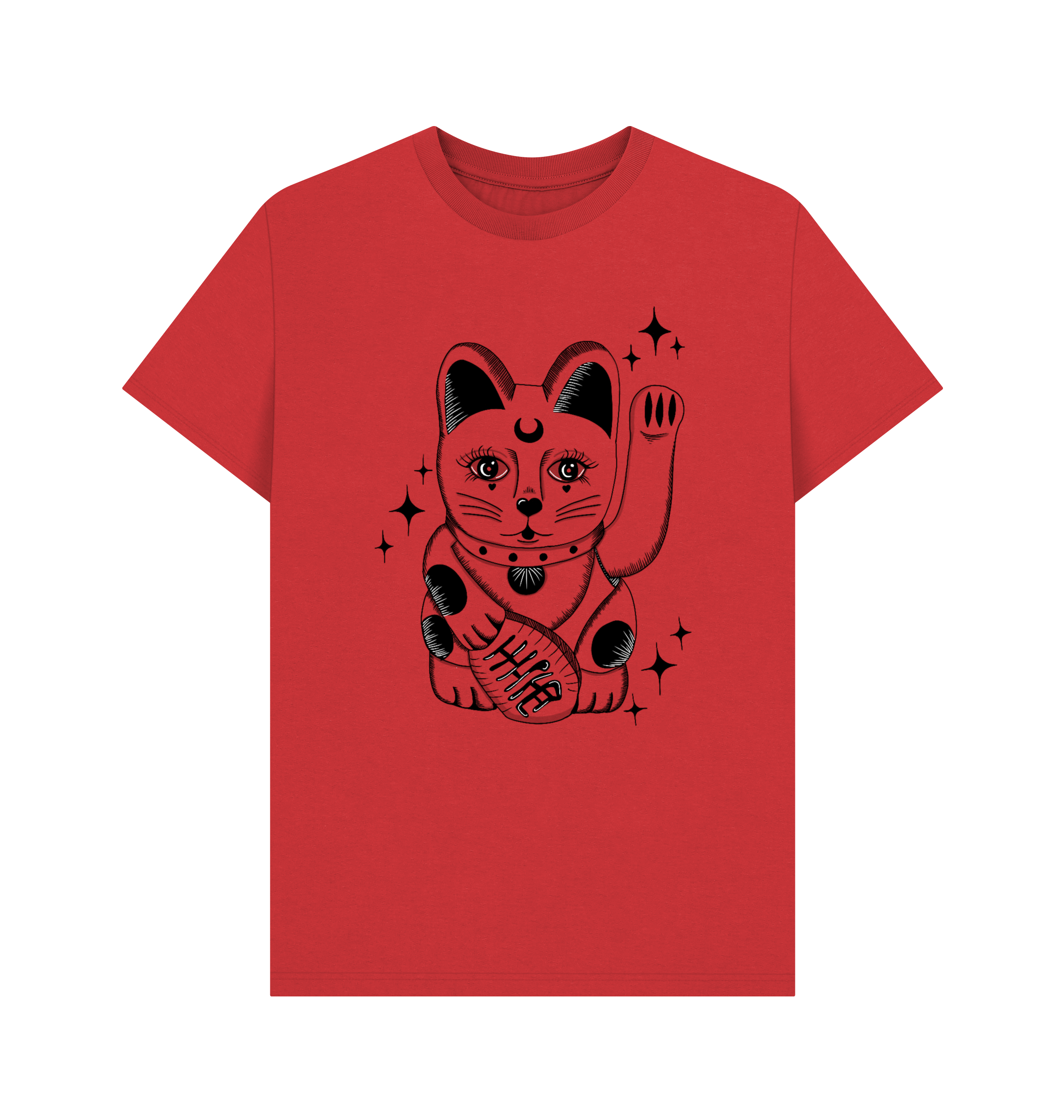 Red Printed T-shirt Front
