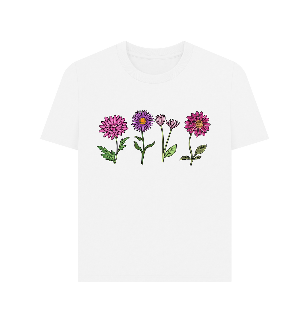 White Printed T-shirt Front
