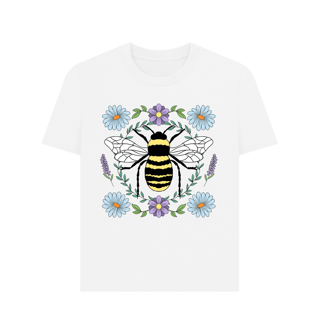 White Printed T-shirt Front
