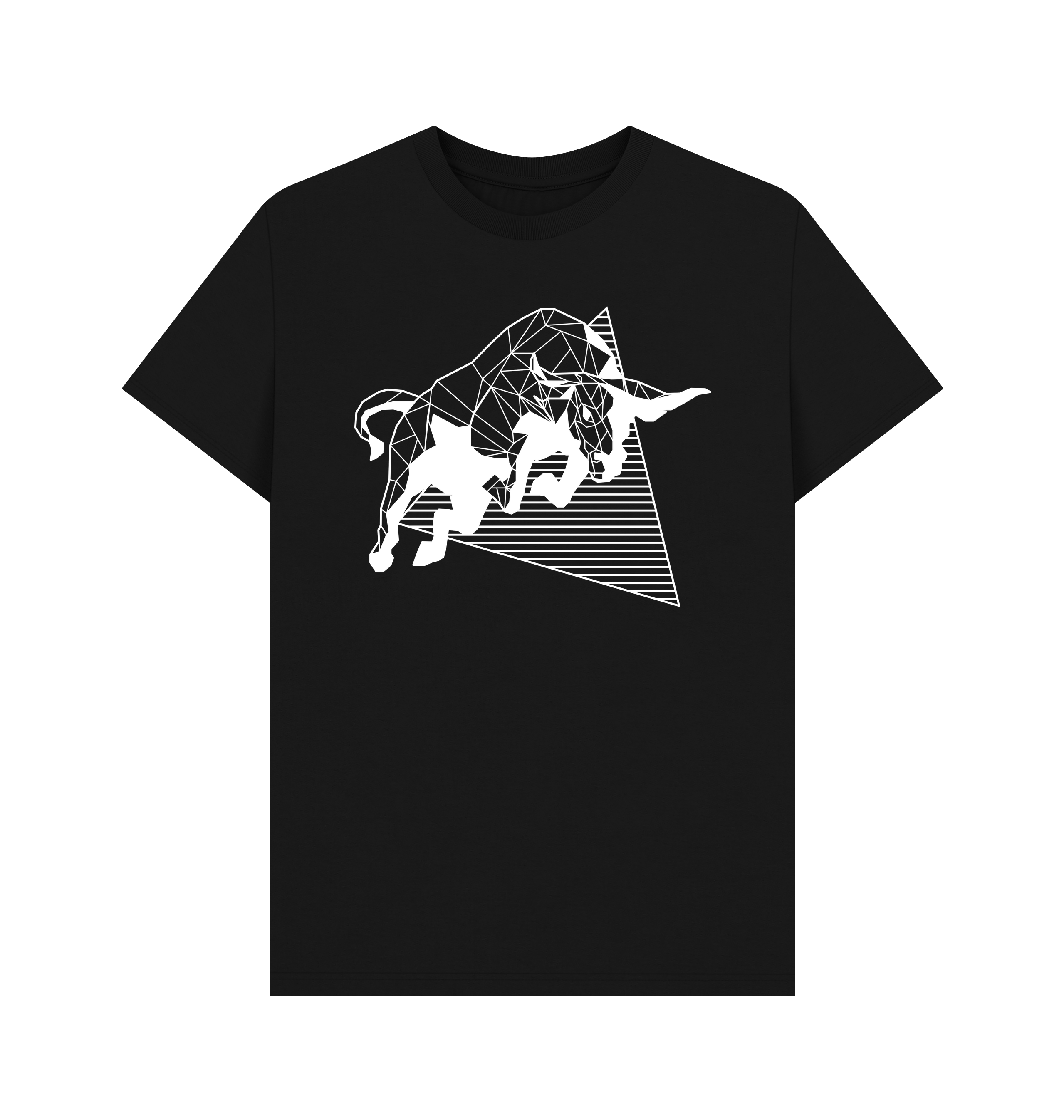 Black Printed T-shirt Front
