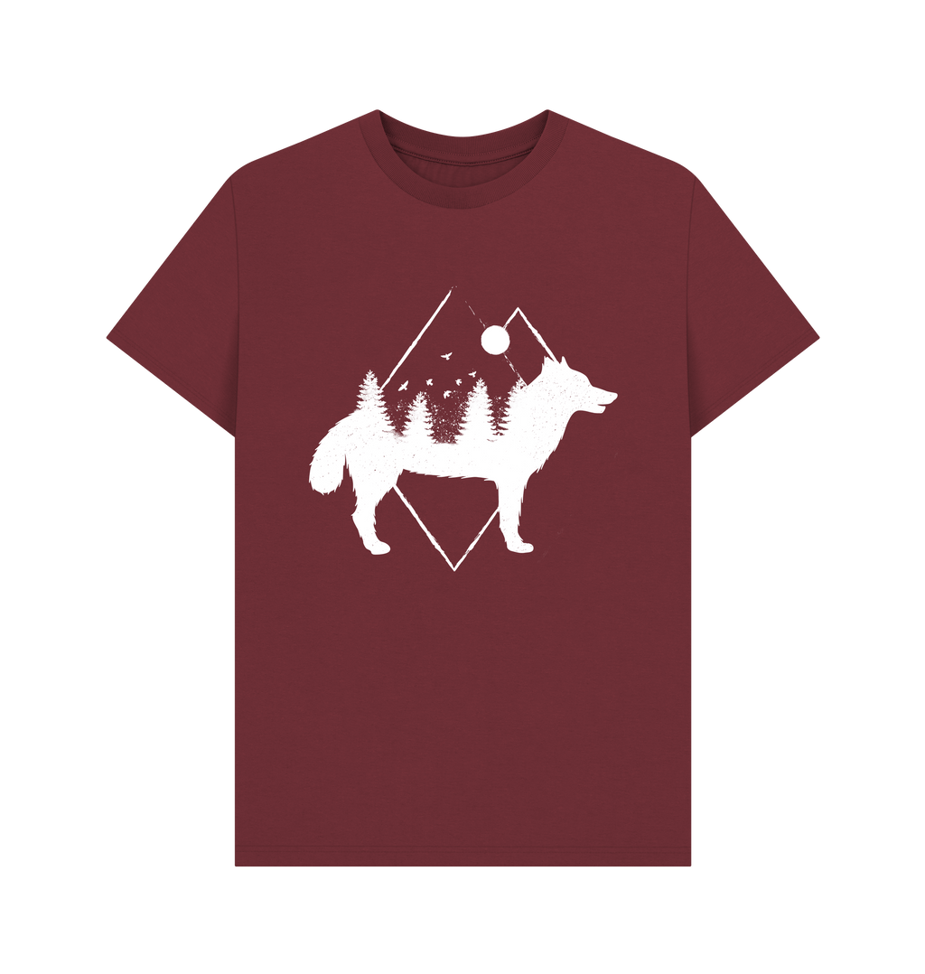 Red Wine Printed T-shirt Front