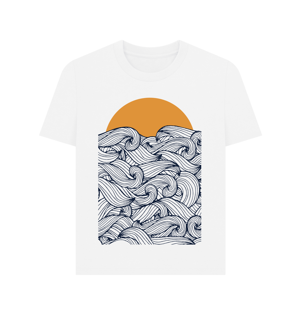 White Printed T-shirt Front