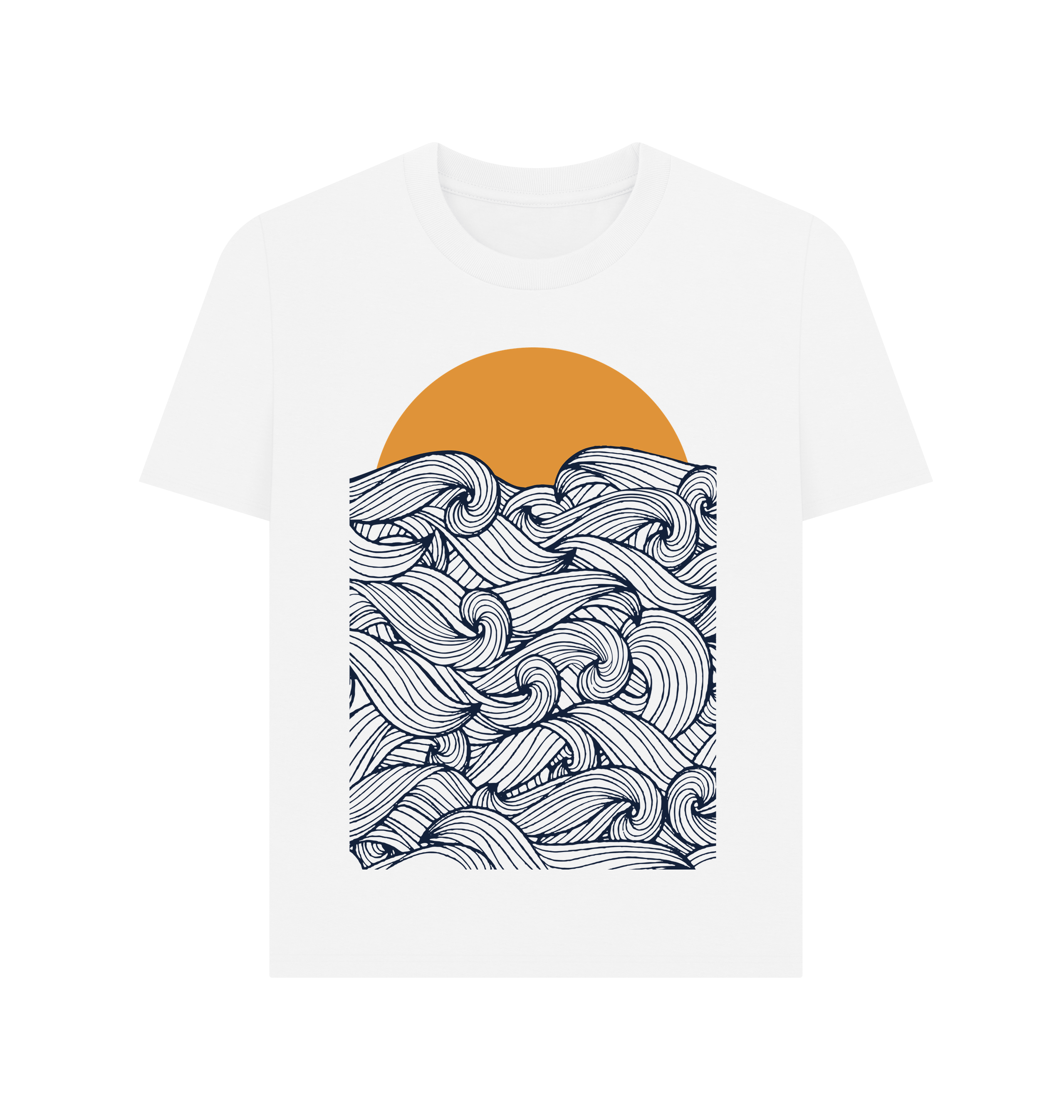 White Printed T-shirt Front