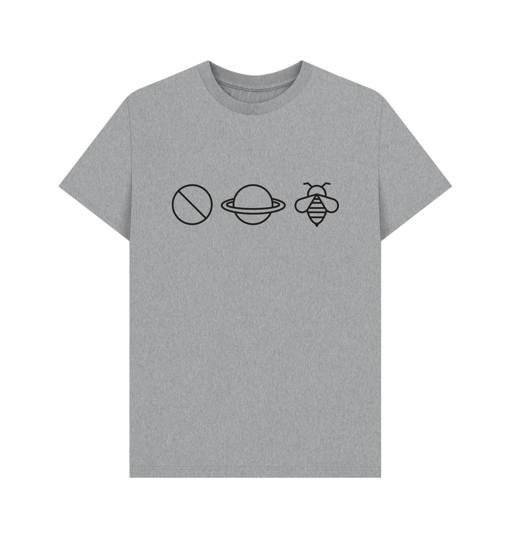 Athletic Grey Printed T-shirt Front
