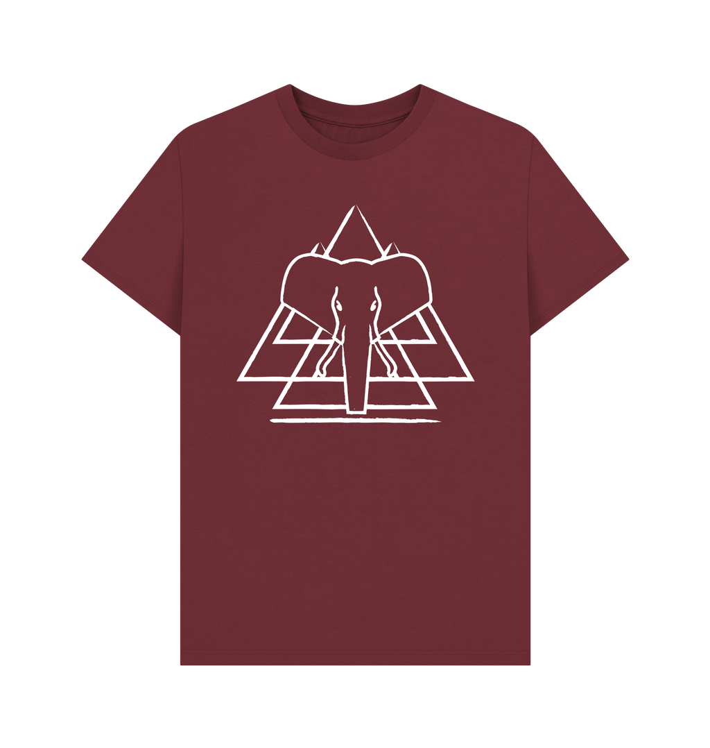 Red Wine Printed T-shirt Front