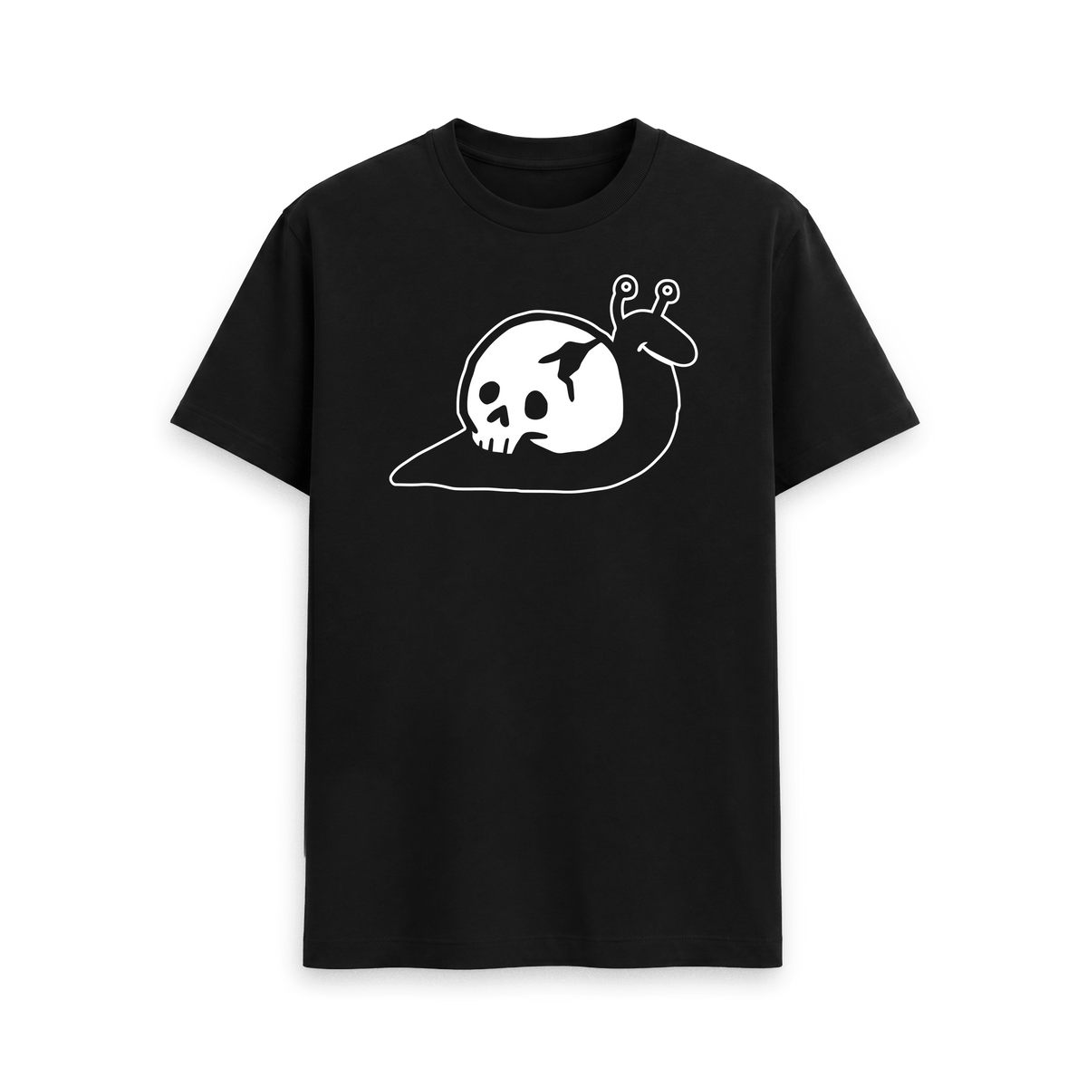 Black Printed T-shirt Front