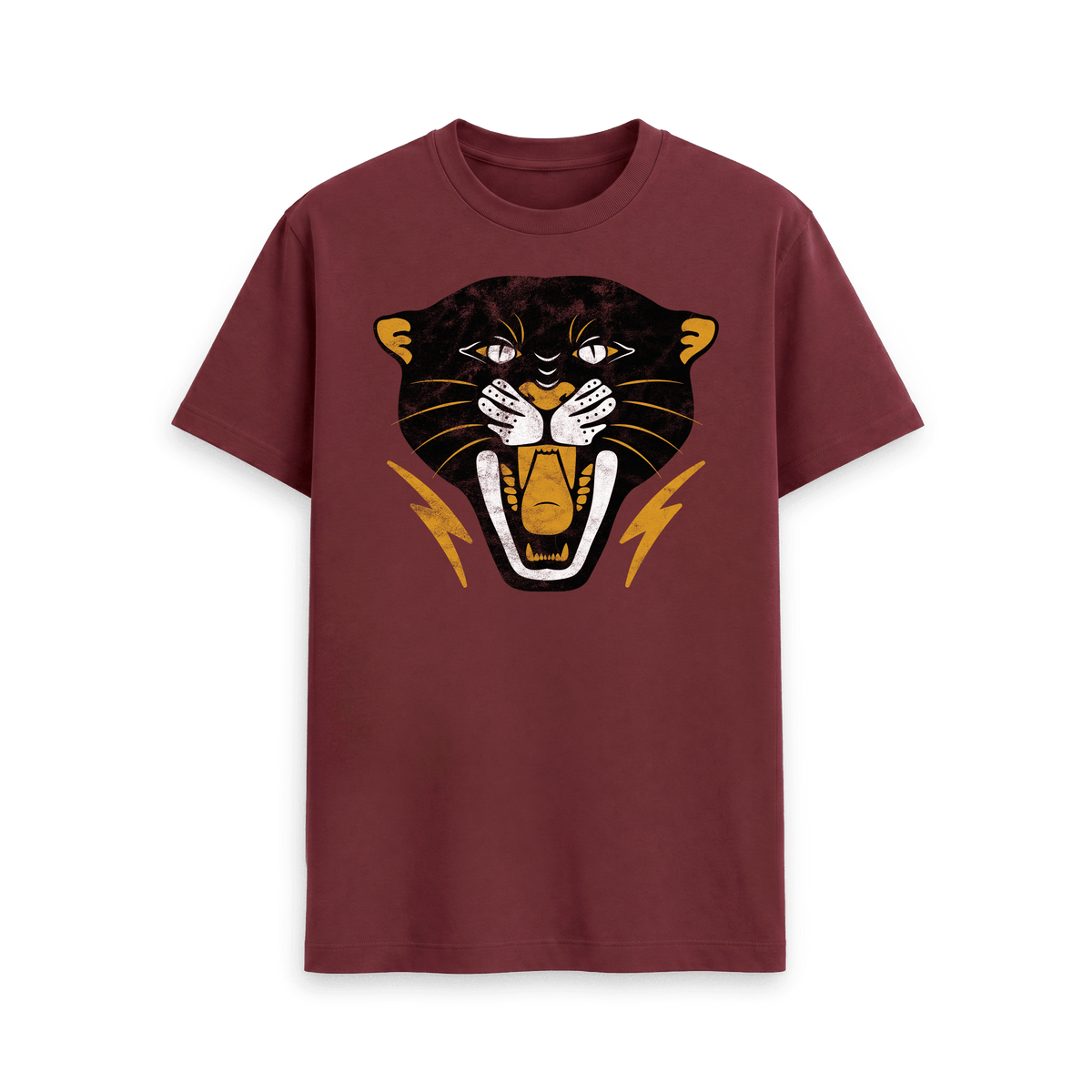 Red Wine Printed T-shirt Front