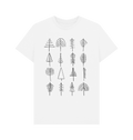 White Printed T-shirt Front