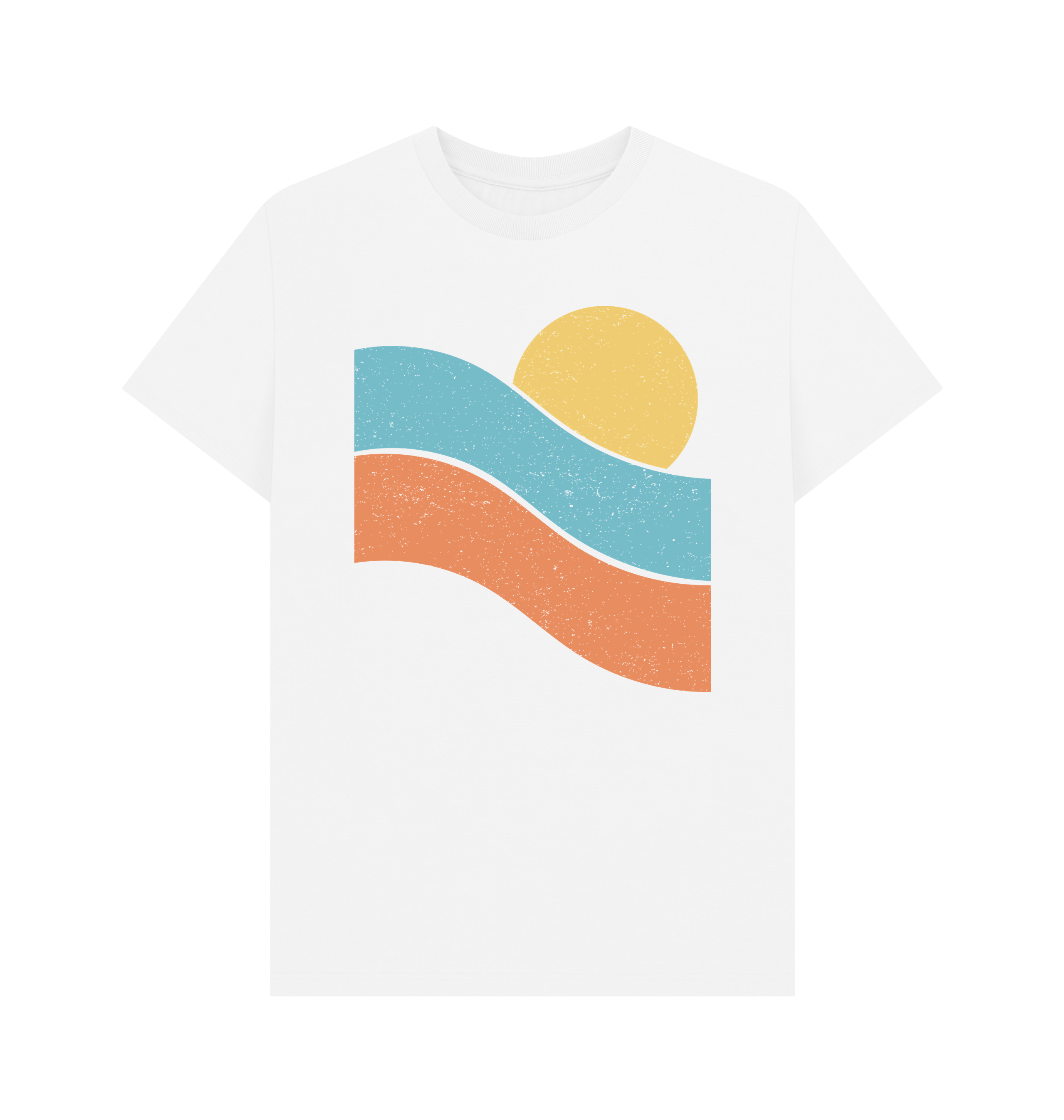White Printed T-shirt Front