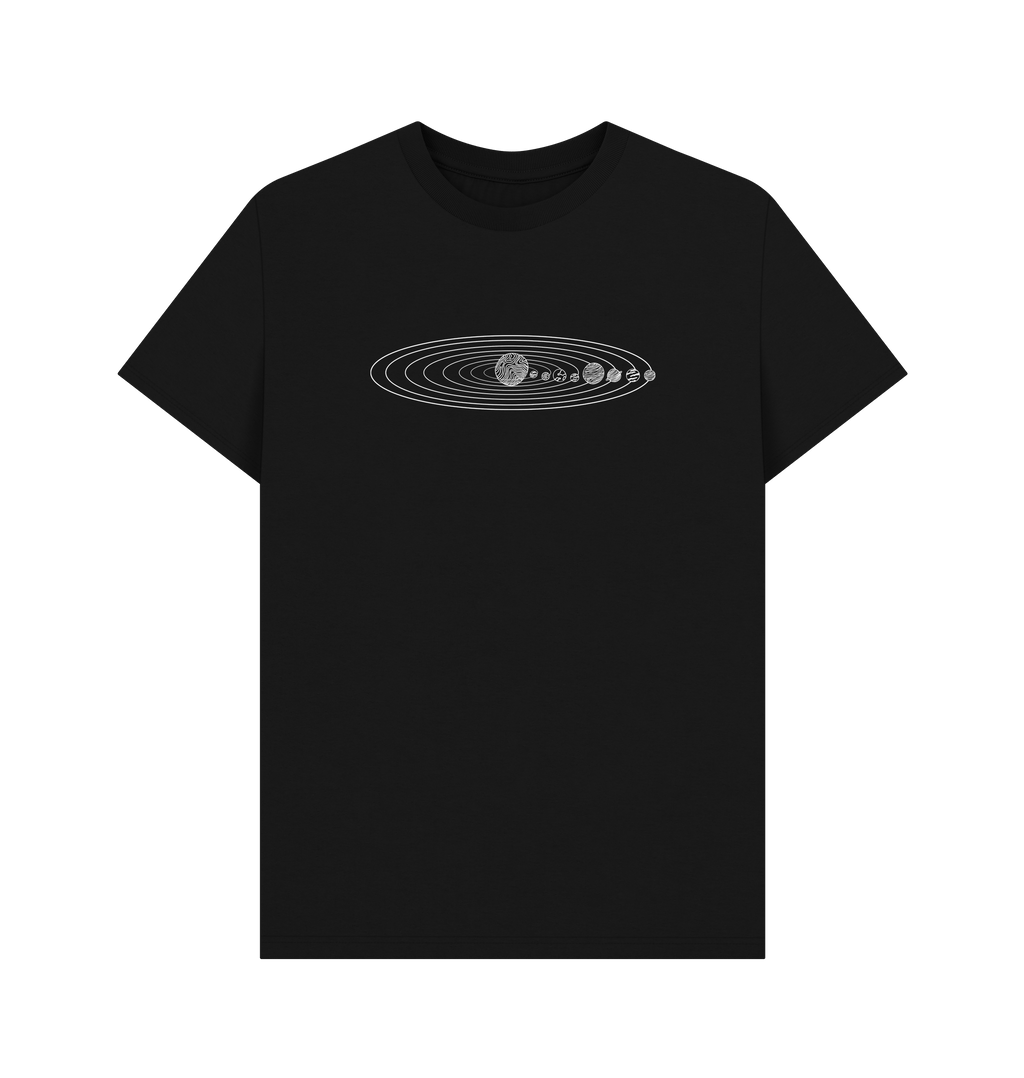 Black Printed T-shirt Front