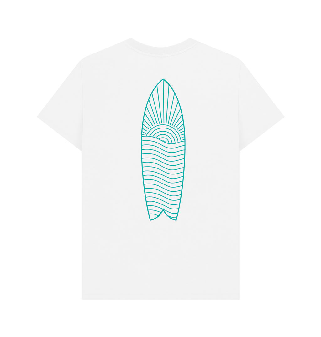 White Printed T-shirt Back