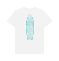 White Printed T-shirt Back