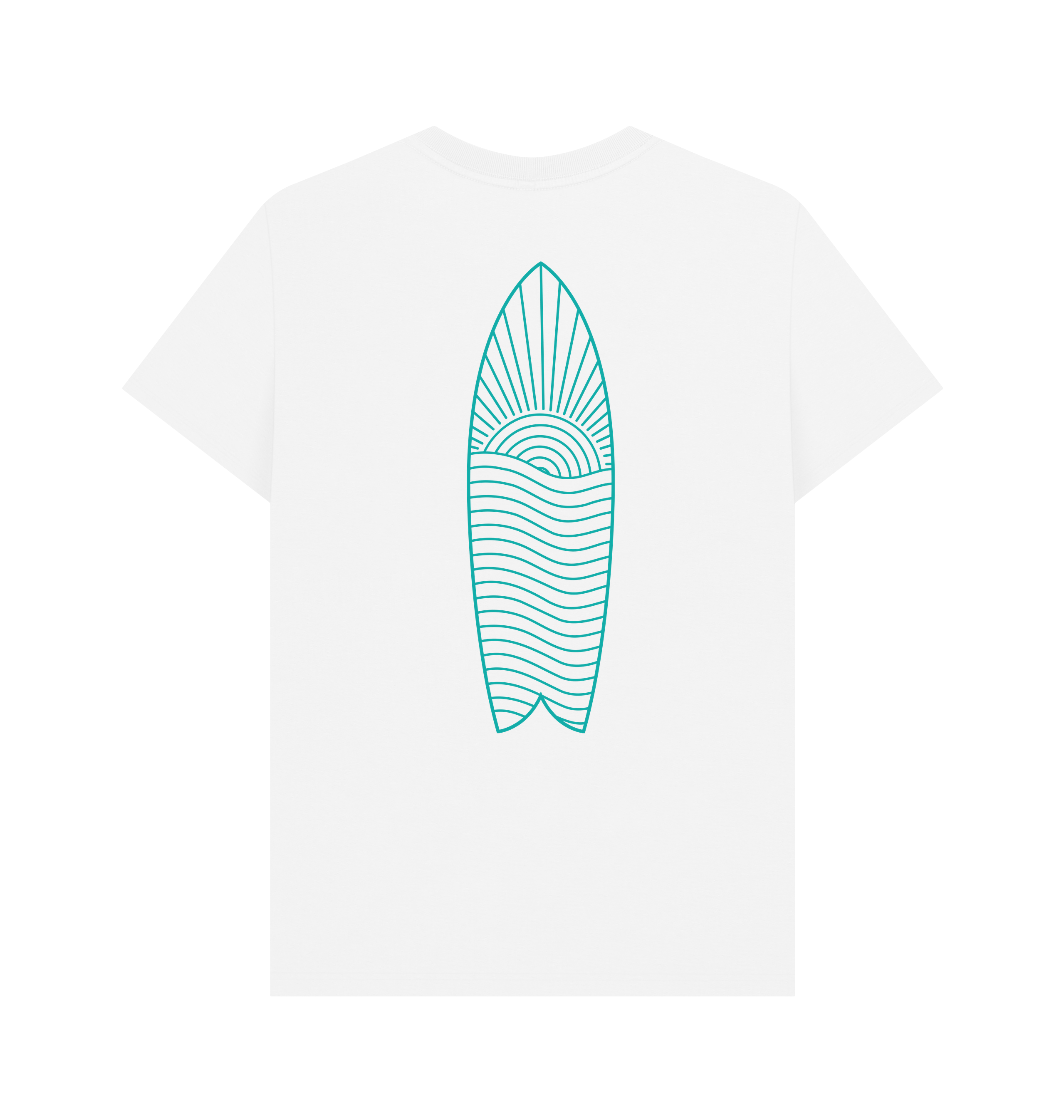 White Printed T-shirt Back