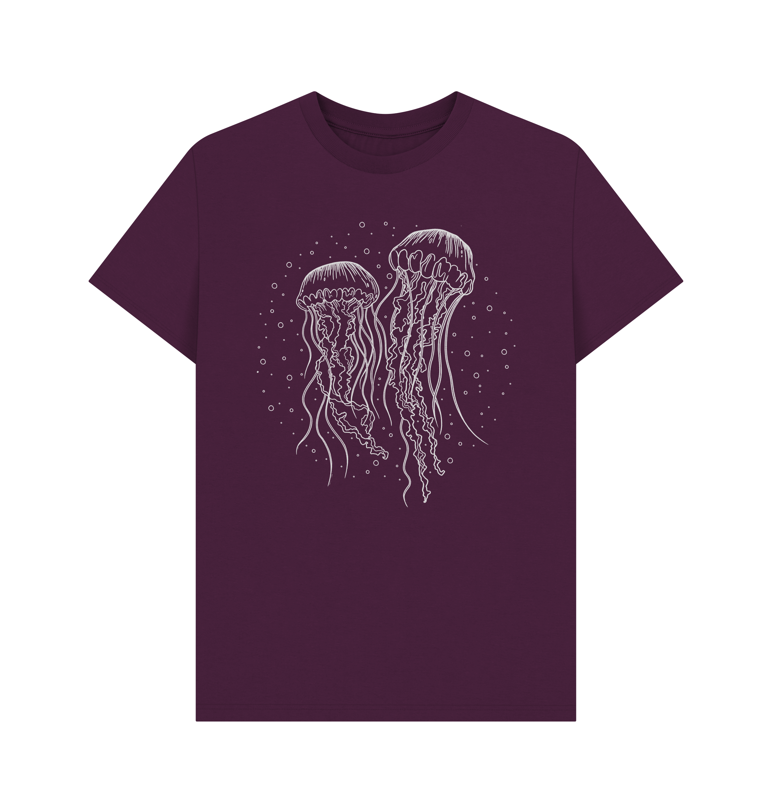 Purple Printed T-shirt Front