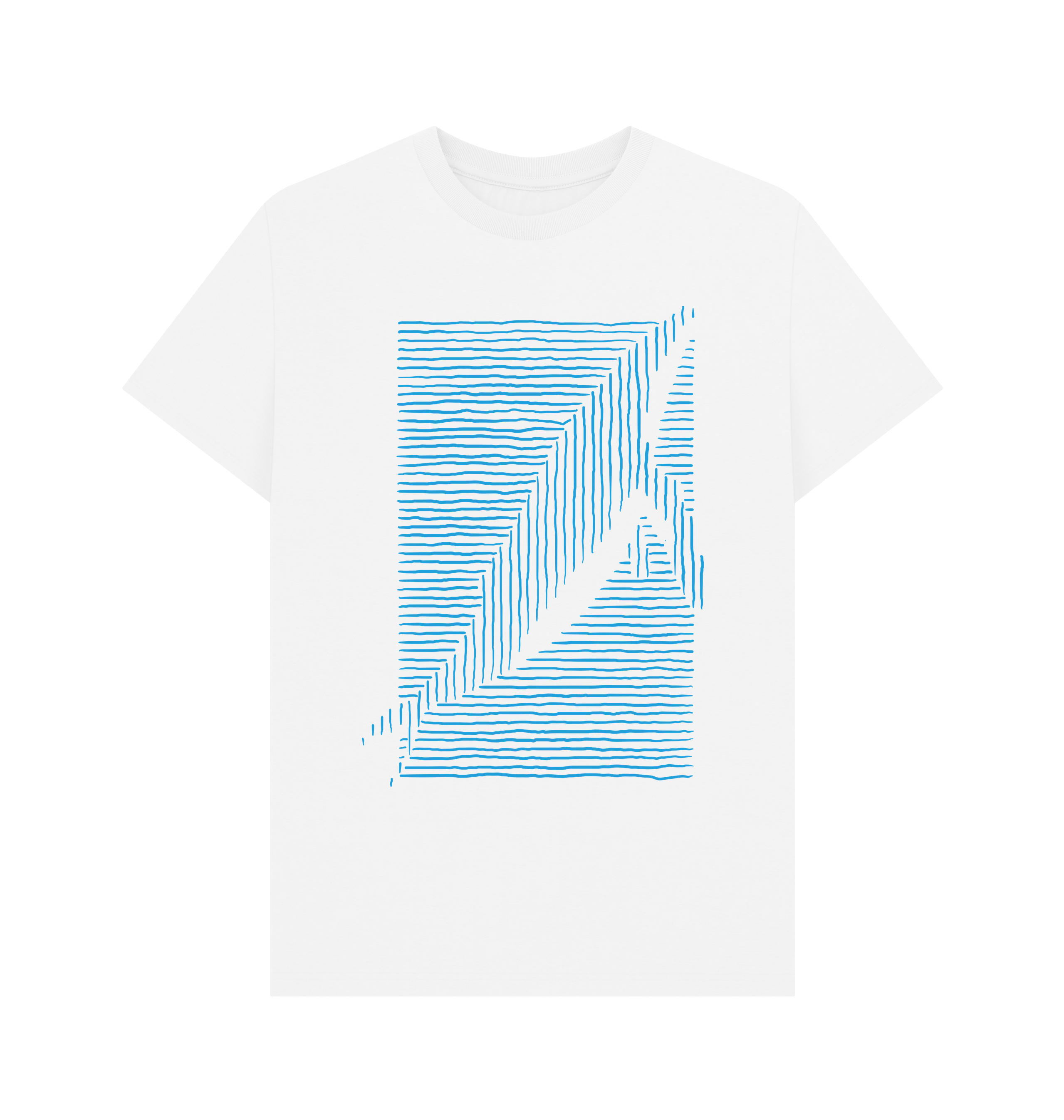 White Printed T-shirt Front