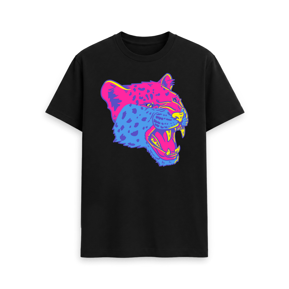 Black Printed T-shirt Front