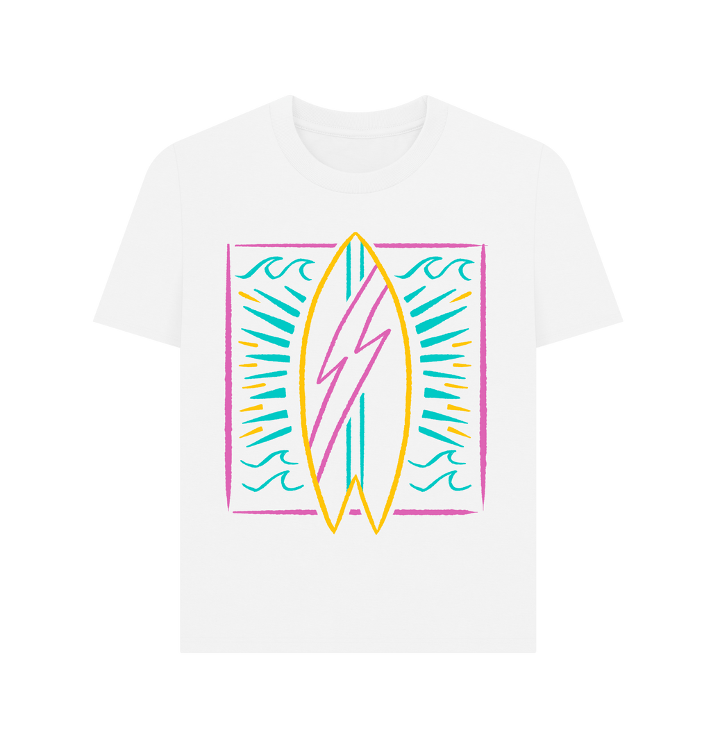 White Printed T-shirt Front