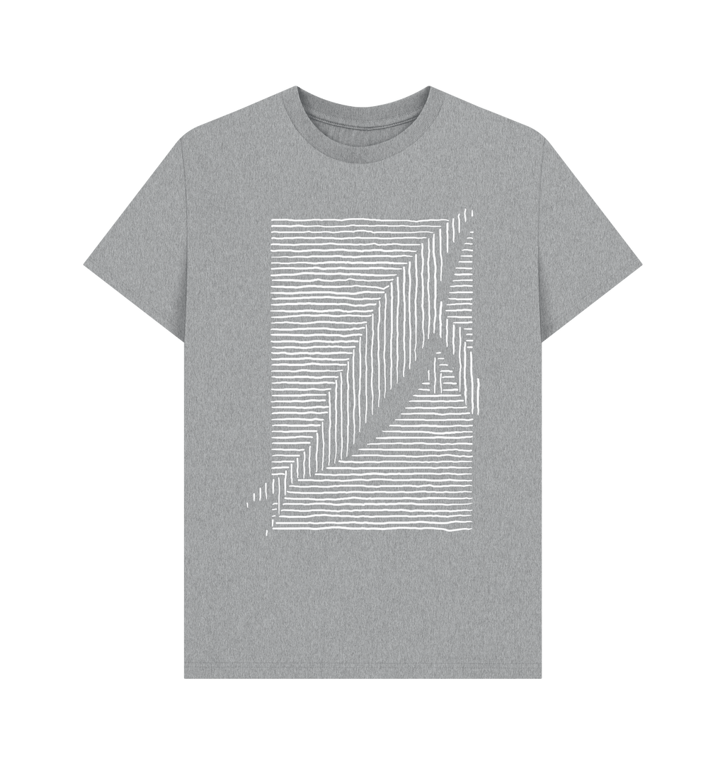 Athletic Grey Printed T-shirt Front
